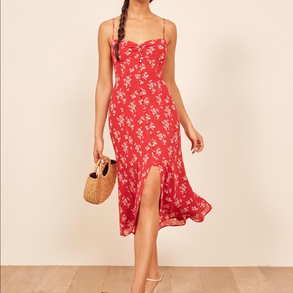 Reformation Dresses & Skirts - NWT Reformation red floral cybill midi dress